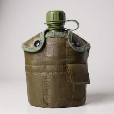 1 L Outdoor Military Canteen Bottle – BPA Free Plastic with Protective Cover Main