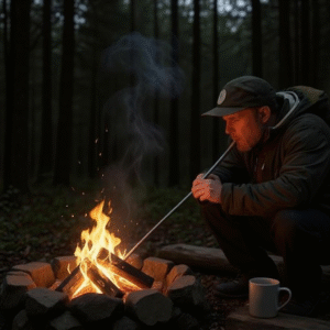 Portable Telescopic Stainless Steel Fire Blow Pipe – Foldable Camping Fire Starter Tool for Hiking, Picnic & BBQ