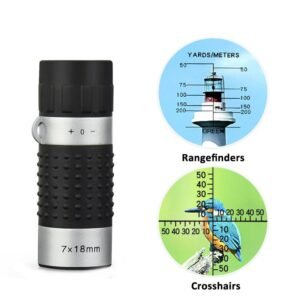 Compact 7X18 Monocular Telescope For Hunting Golf Hiking And Bird Watching - Rangefinders