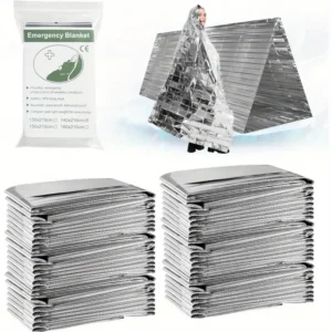 Emergency Mylar Thermal Blankets, 1 Pack Space Blanket Survival kit Camping Blanket, Thermal Blankets Survival, Emergency Blankets
