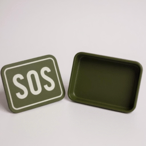 PREP READY 3D-Printed SOS Survival Rescue Kit Box – Compact Printed Container for Emergency First Aid, Navigation & Outdoor Supplies