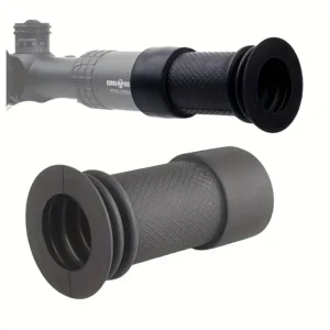 Tactical Scope Optics Rubber Eyepiece Cover | 40mm-44mm Diameter | Black Textured Grip | Anti-Collision & Light Protection