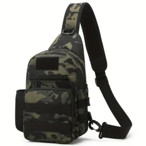Camouflage Ultra-Lightweight Backpack - Durable Nylon, Adjustable Strap, Multiple Pockets with Zipper Closure, Polyester Lining, Easy to Clean